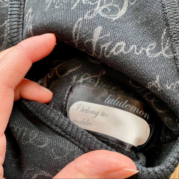RARE Lululemon Manifesto Chalkboard Scuba Hoodie - Picture 9 of 12